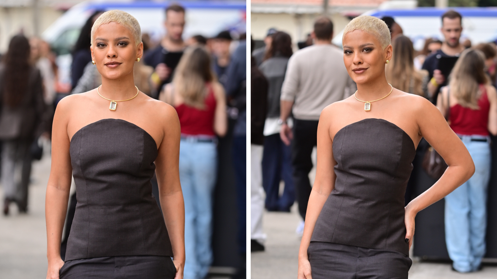 Bella Campos estreia novo visual em desfile da Mondepars, marca de Sasha • Leo Franco / AgNews