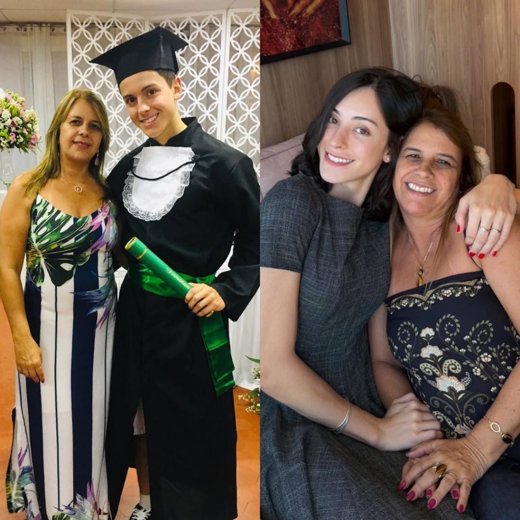 Bella Longuinho posta fotos ao lado da mãe antes e depois da transição