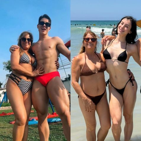 Bella Longuinho posta fotos ao lado da mãe antes e depois da transição • Instagram/Bella Longuinho