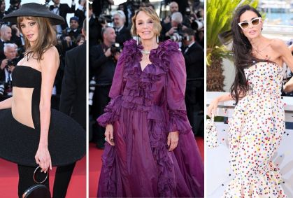 Paetês, babados e bolinhas 3D: tendências do Festival de Cannes até agora