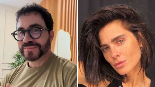Padre Fábio de Melo reage ao novo visual de Carolina Dieckmmann
