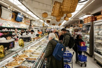 Supermercado em Nova York em 26 de novembro de 2025