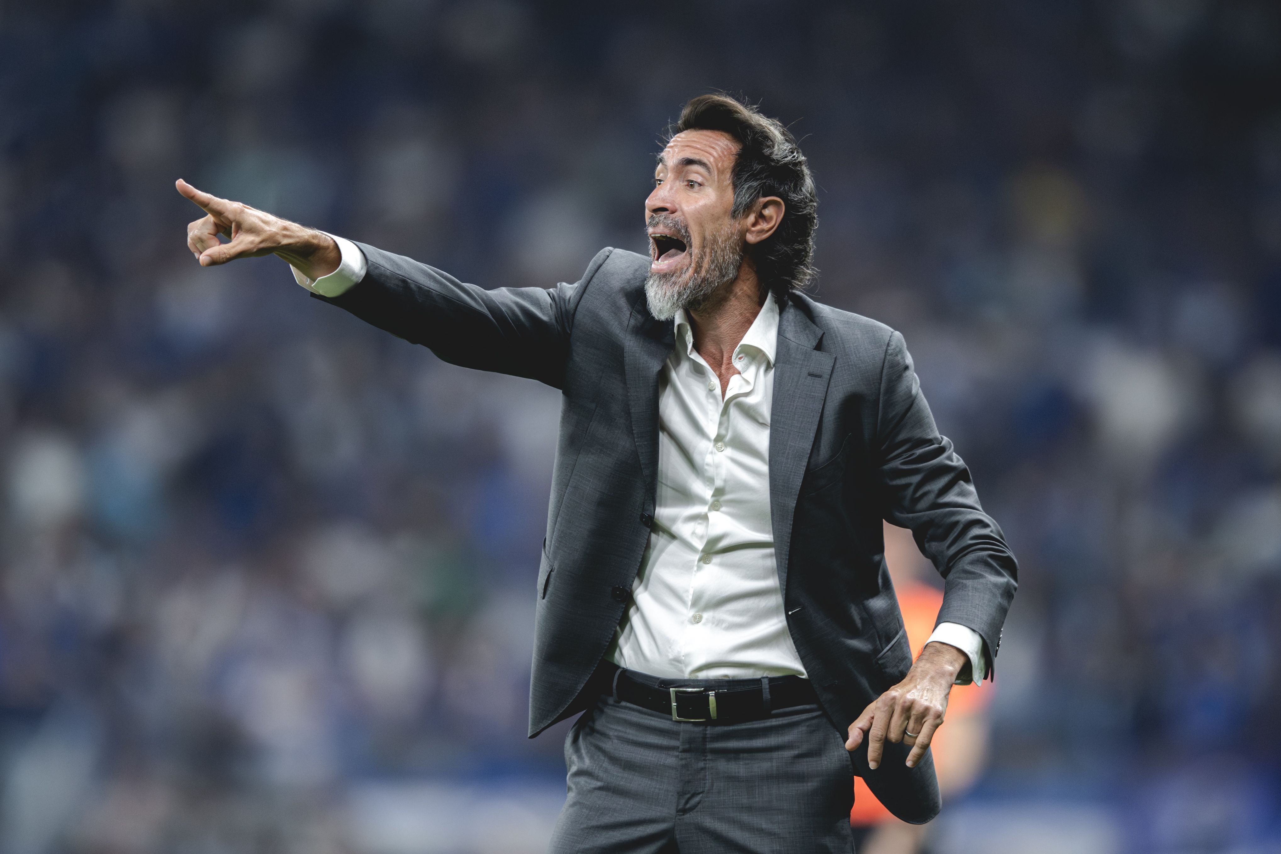 Eduardo "Barba" Domínguez durante Cruzeiro x Atlético-MG pelo 1º turno do Brasileirão