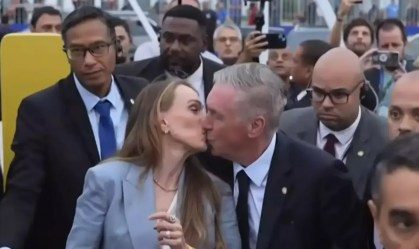 Carlo Ancelotti e Mariann Barrena McClay