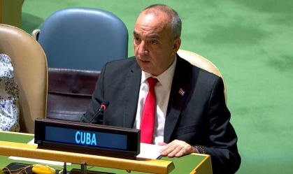 Embaixador de Cuba na ONU, Ernesto Soberón Guzmán, na 11ª Conferência de Revisão do TNP na ONU