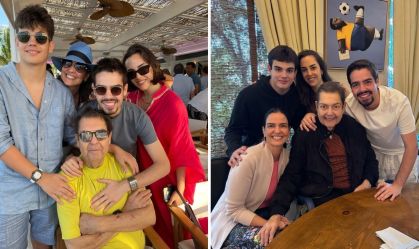 Luciana Cardoso celebra 76 anos de Faustão