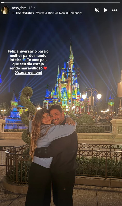 Filha de Cauã Reymond se declara para o ator • Instagram/Sofia Massafera