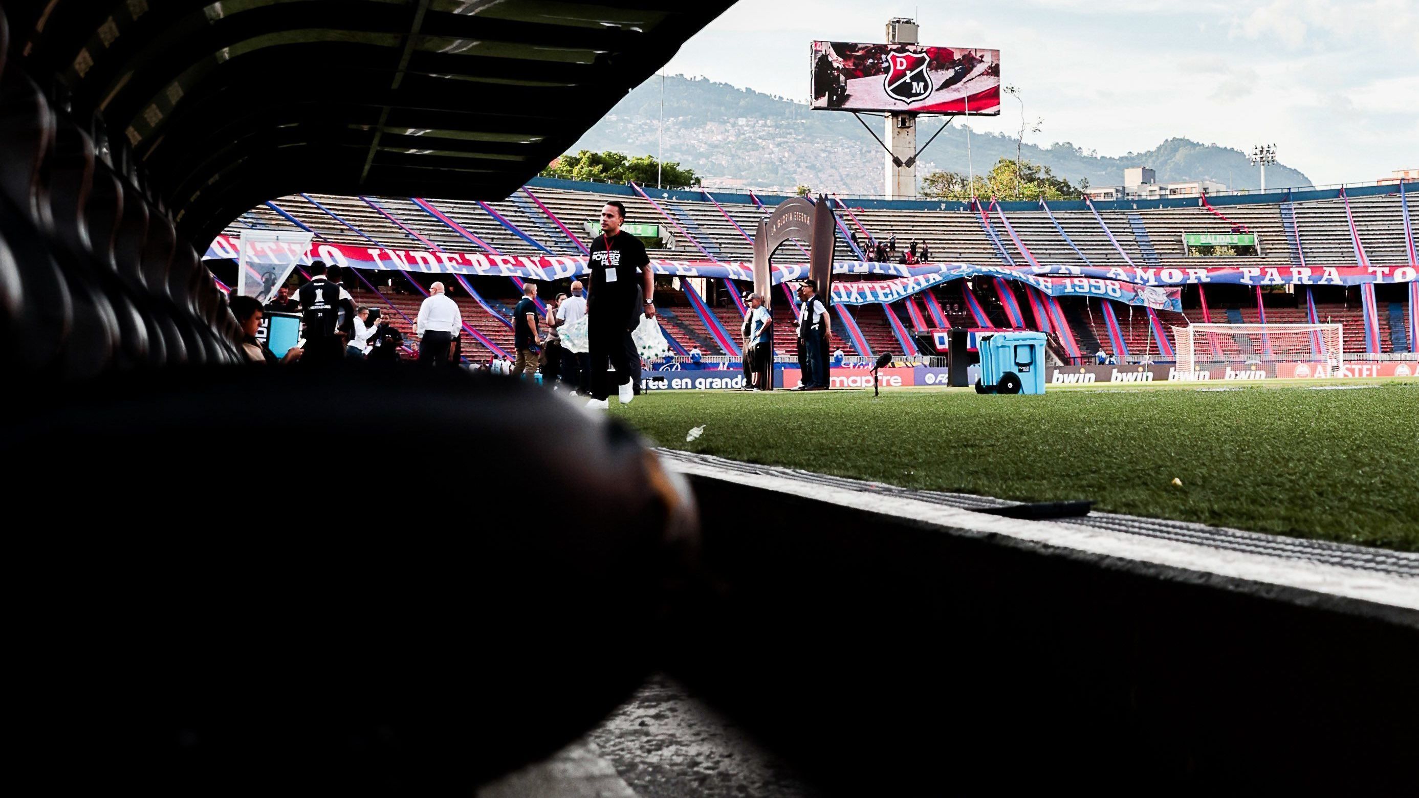 Estádio Atanasio Girardot, em Medelín, antes do jogo entre Independiente e Flamengo pela Libertadores