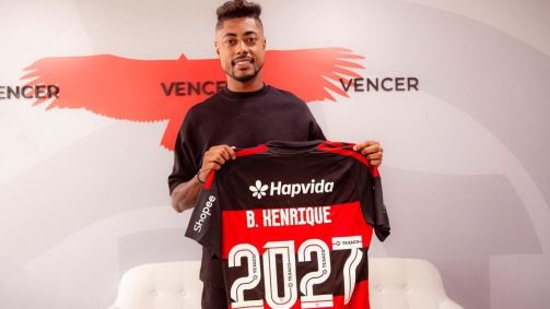 Flamengo renovou com Bruno Henrique até o fim de 2027