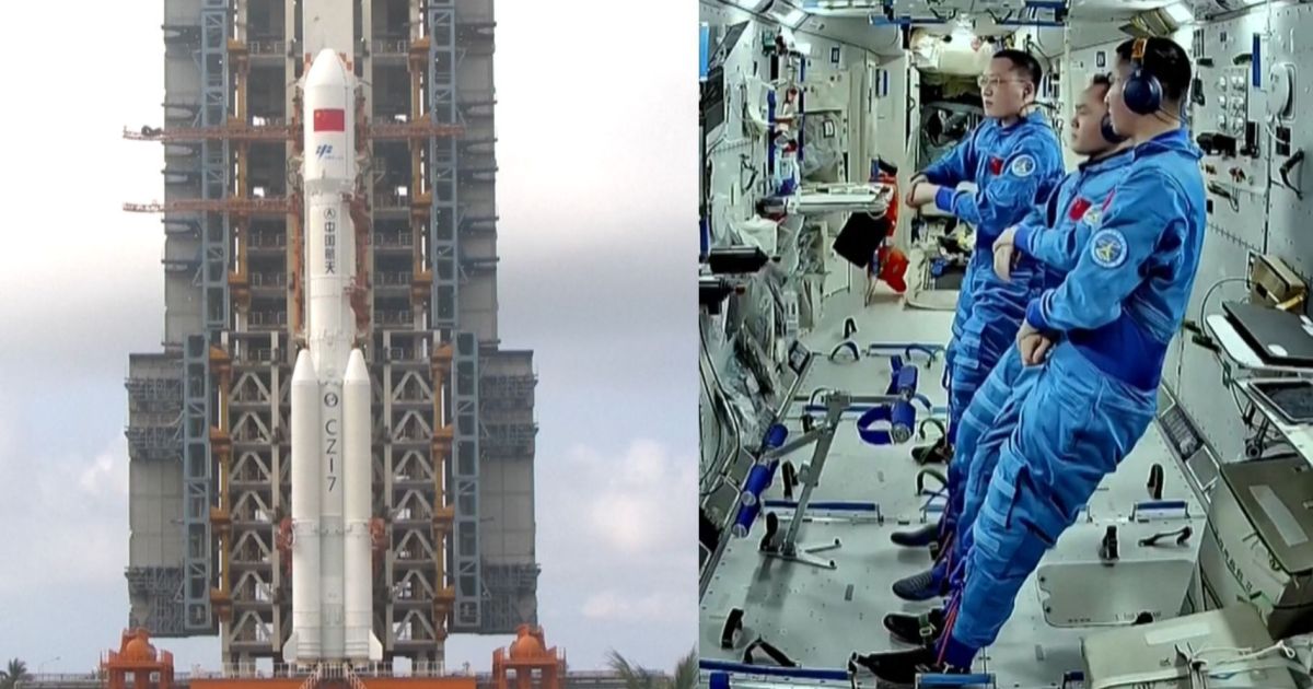 China lança foguete com suprimentos para taikonautas; veja vídeo
