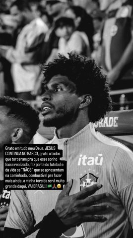 Hugo Souza não foi convocado para a Copa do Mundo • Reprodução/Instagram - @hugosouza