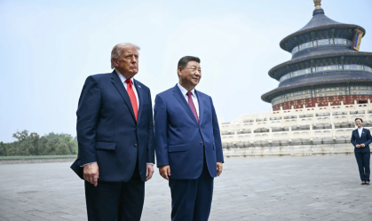 O líder chinês Xi Jinping e o presidente dos EUA, Donald Trump, visitaram o Templo do Céu em Pequim