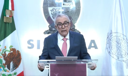Rubén Rocha enviou uma mensagem em vídeo na noite de 1º de maio de 2026