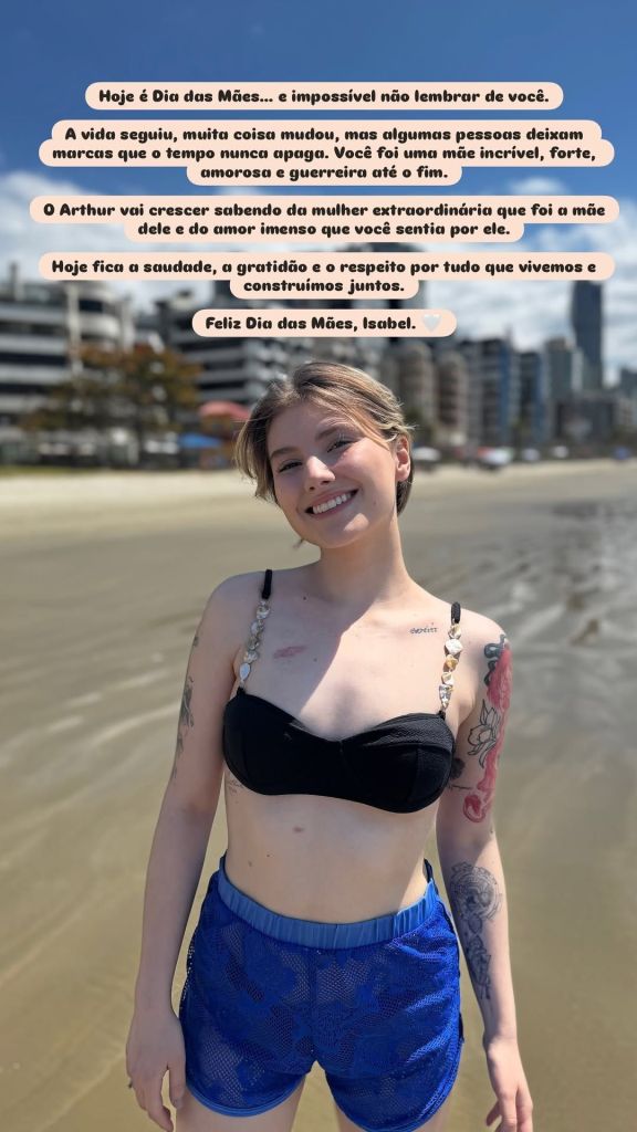Lucas Borbas faz homenagem a Dia das Mães para Isabel Veloso