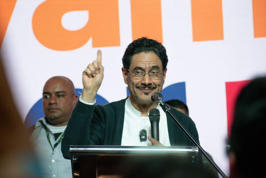 Colombian presidential candidate for the political party Pacto Historico, Ivan Cepeda takes part during the result reception event of the political party Pacto Historico during the congressional elections in Colombia, March 8, 2026 in Bogota, Colombia. (Photo by: Luisa Borja Luna/Long Visual Press/Universal ImagesGroup via Getty Images) • Luisa Borja Luna/Long Visual Press/Universal ImagesGroup via Getty Images