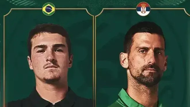 João Fonseca enfrentará Novak Djokovic em Roland Garros