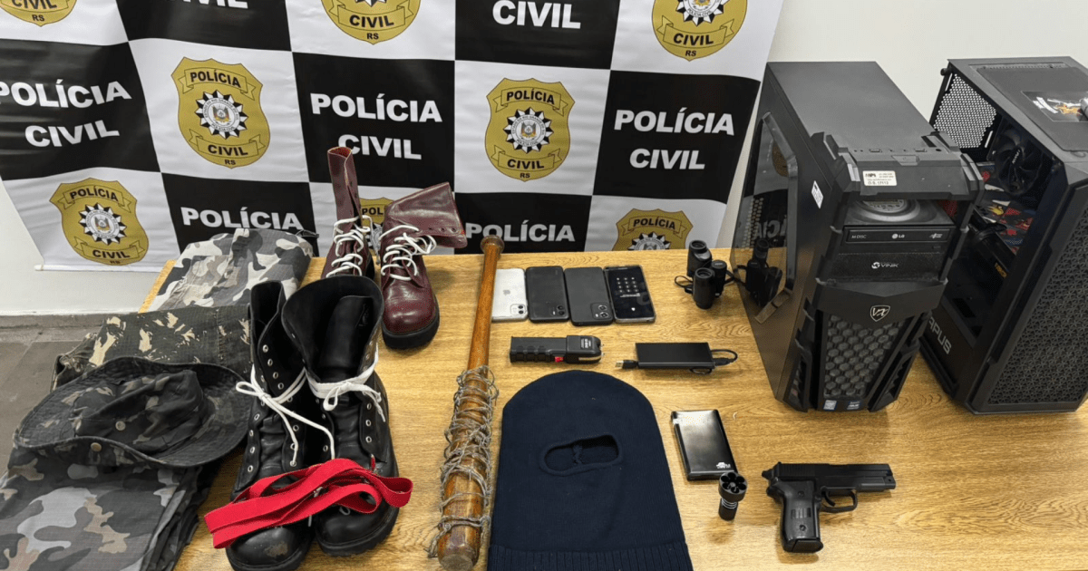 Polícia prende homem em operação contra grupo neonazista em Porto Alegre