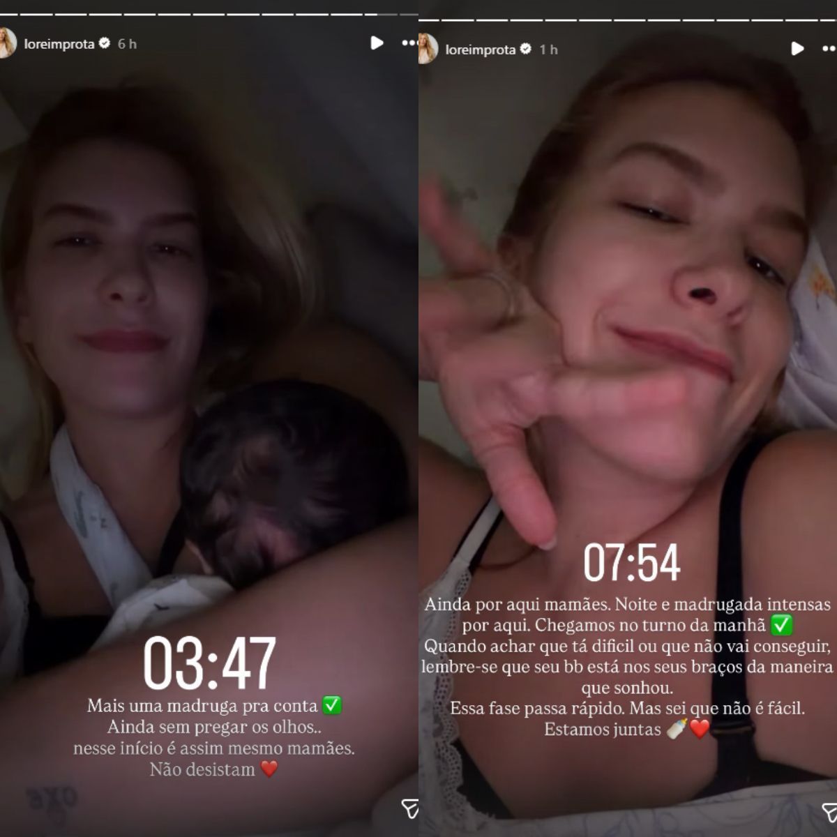 Lore Improta fala sobre chegada do recém-nascido Lavi em casa • Instagram/Lore Improta