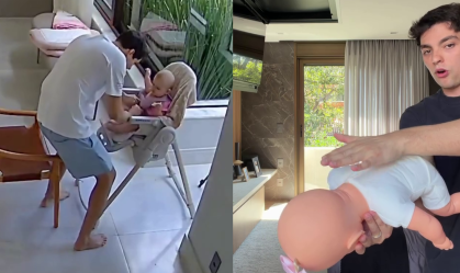 Influenciador explicou como fazer e ressaltou a importância da manobra de desengasgo