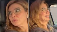 Luciana Gimenez entra em pânico ao dirigir carro com baliza automática