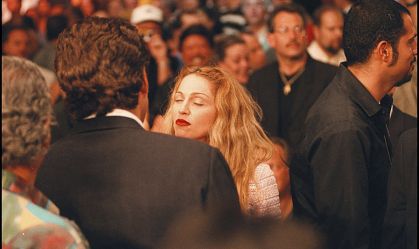 JFK Jr &amp; Madonna Attend The WBA Heavyweight Championship