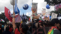 Manifestação estudantil fecha Faria Lima contra Governo de SP