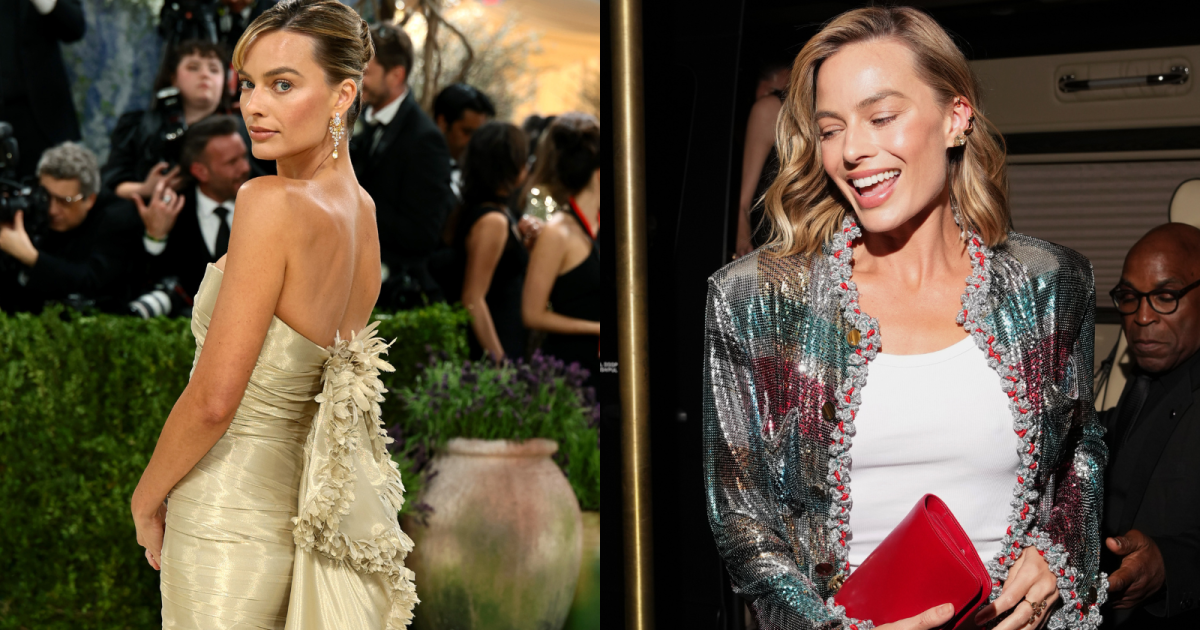 Margot Robbie usa jeans básico em after party do Met Gala; veja