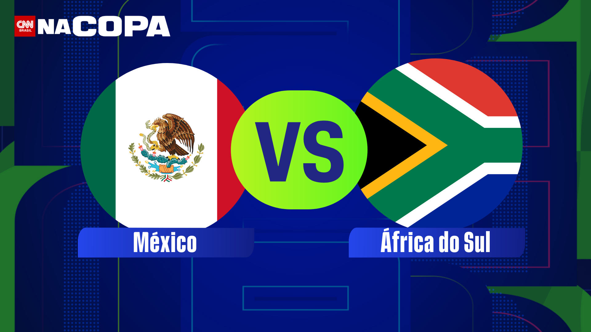 México e África do Sul se enfrentam pela primeira rodada da fase de grupos da Copa do Mundo; saiba horário e onde assistir