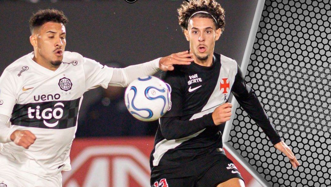 Lance de Olimpia x Vasco pela Copa Sul-Americana