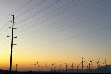 Turbinas eólicas em Palm Springs, Califórnia, EUA, em 12 de outubro de 2024