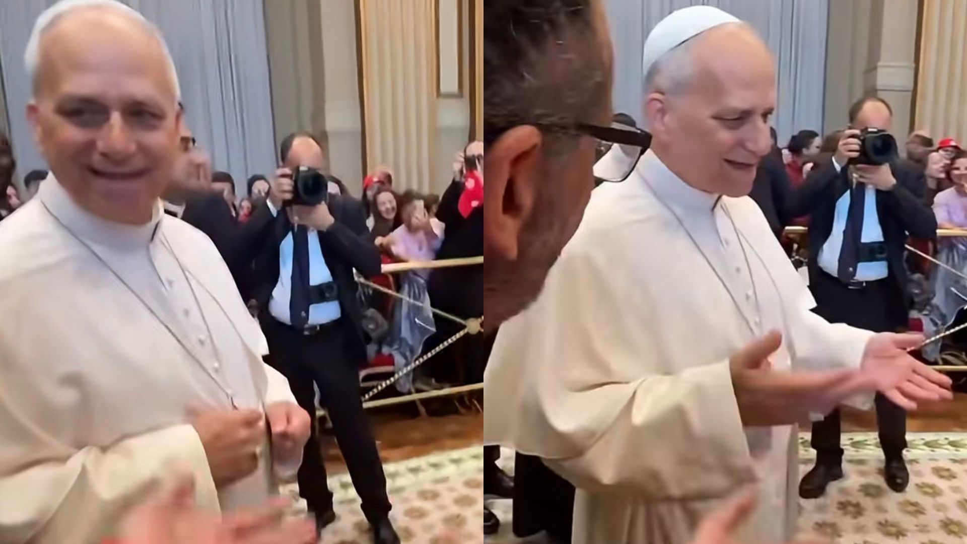 SYTD⭐️PAPA Padre mostra Papa Leão XIV reproduzindo trend 