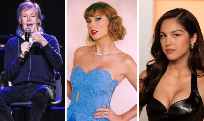 paul mccartney, taylor swift e olivia rodrigo
