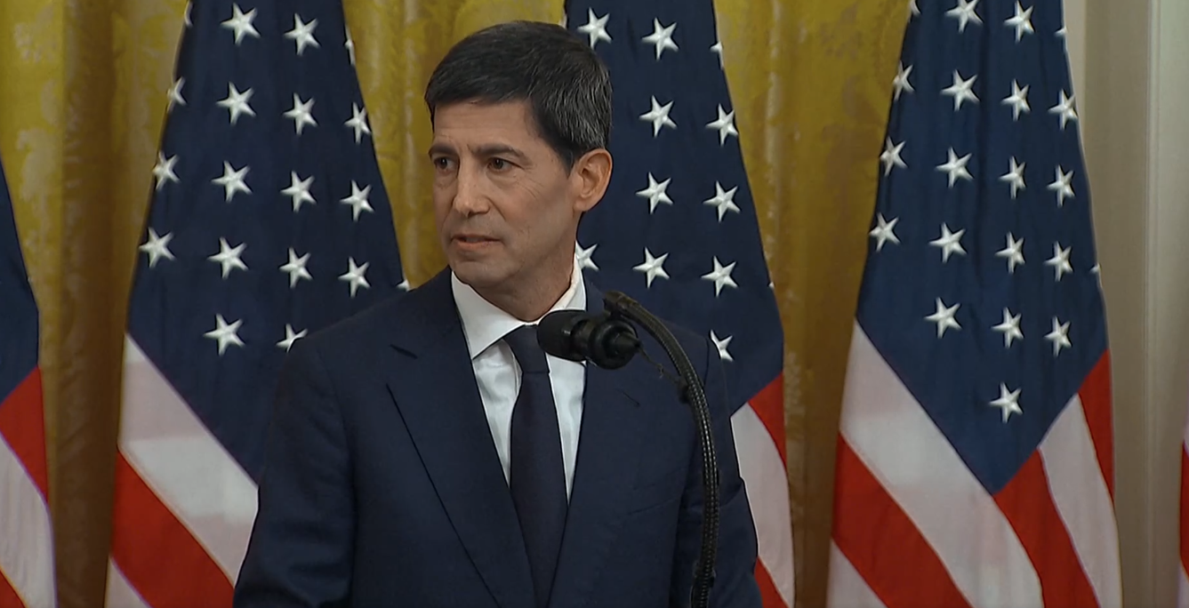 Kevin Warsh em cerimônia de posse como próximo chair do Fed