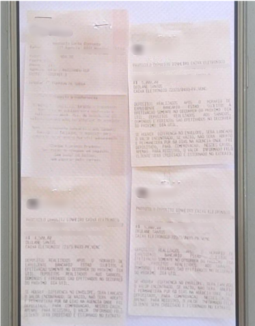 Imagem de registros de depósitos bancários efetuados para a Deolane • Reprodução/Policia Civil de São Paulo