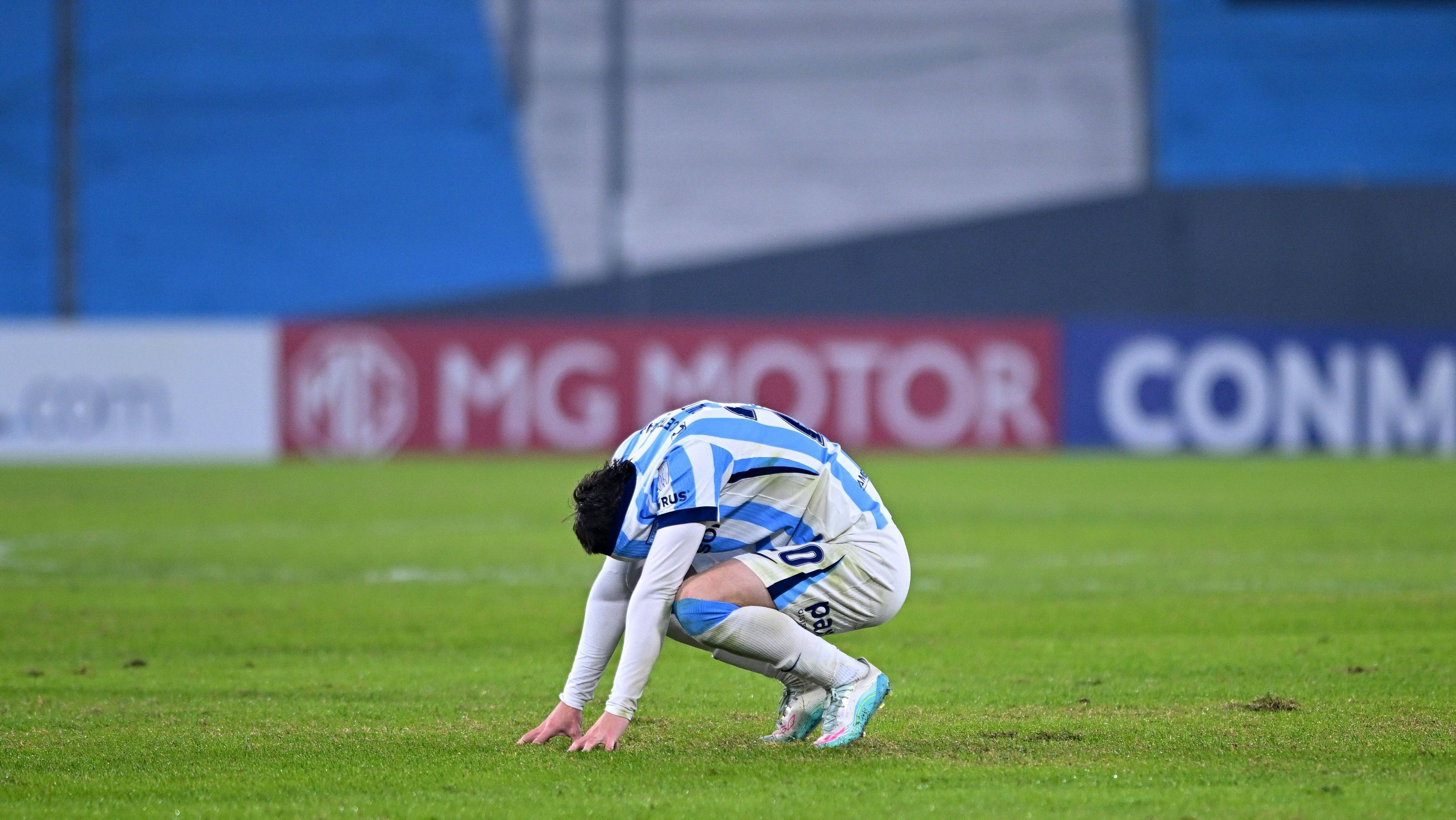 Baltasar Rodriguez lamenta eliminação do Racing na Copa Sul-Americana