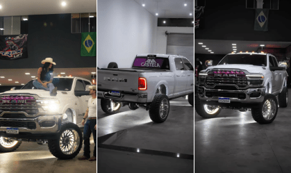 Ana Castela divulga RAM 3500 com diversas modificações