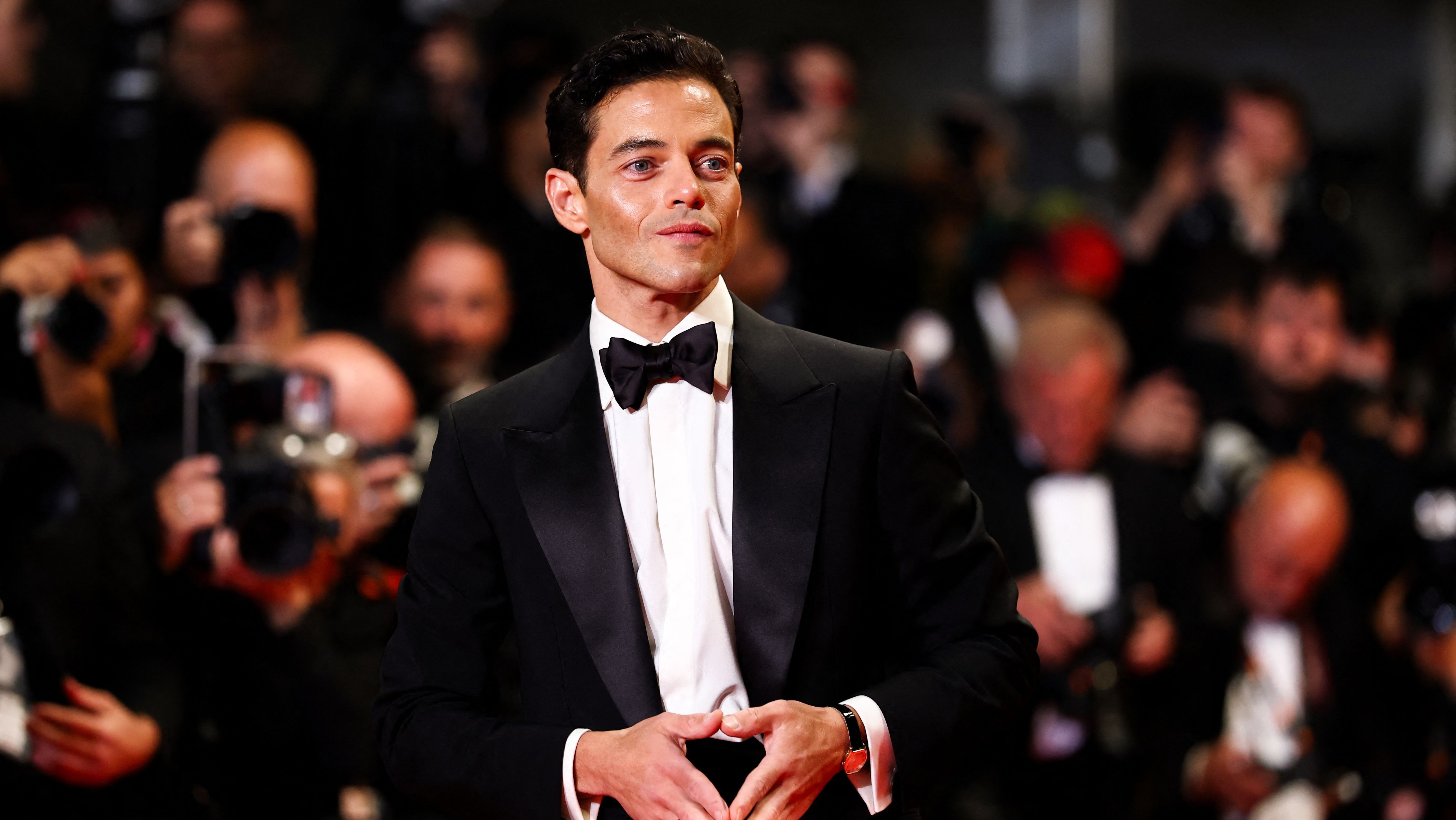 Rami Malek no tapete vermelho durante a chegada para a exibição do filme "The Man I Love", no 79º Festival de Cinema de Cannes