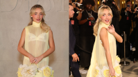 Sabrina Carpenter vai a desfile da Dior com look que abriu a passarela