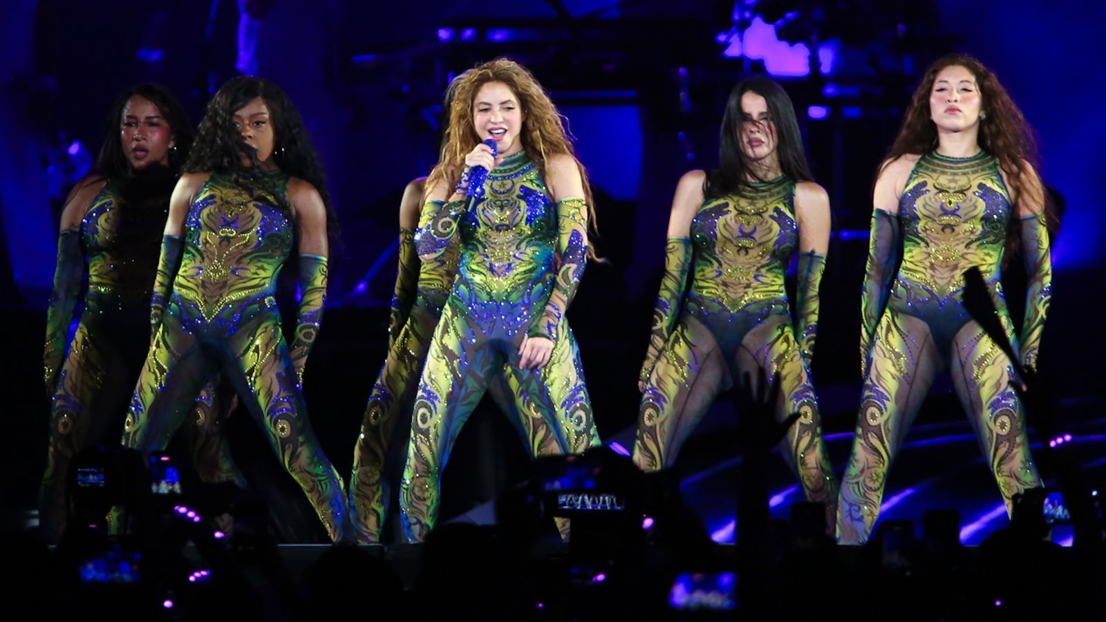 Shakira se apresentando em Copacabana