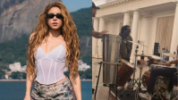 Músicos de Shakira se preparam para show em ensaio no Copacabana Palace