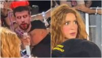 Shakira se assusta com máscara de Piqué em show e momento viraliza