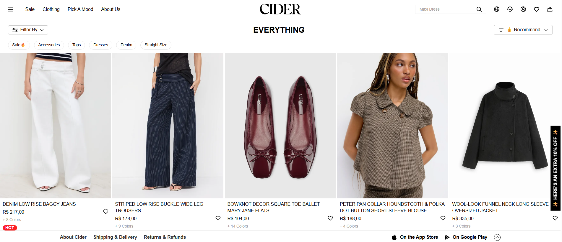 Home do site oficial da Cider • Reprodução/Cider