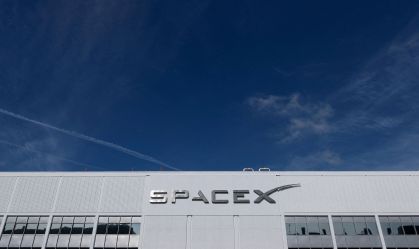 Prédio da SpaceX, em Hawthorne, Califórnia, EUA, em abril de 2026