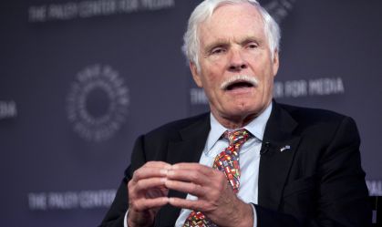 Ted Turner, fundador da CNN, em Nova York, em 29 de abril de 2012