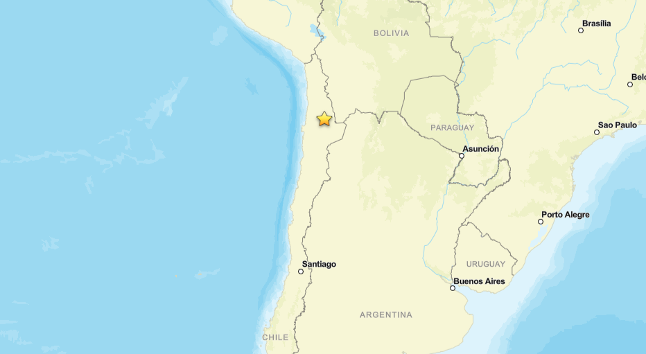 Terremoto de magnitude 6,7 atinge o norte do Chile