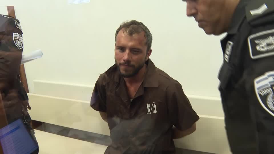 Thiago Ávila em tribunal de Israel após ser detido em flotilha
