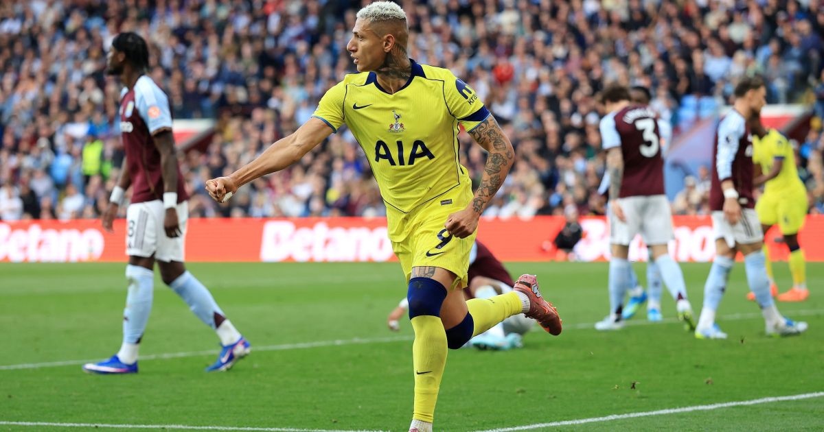 Richarlison marca, Tottenham vence Aston Villa e deixa Z3 do Inglês
