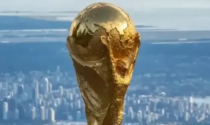 Troféu da Copa do Mundo em Vancouver, no Canadá