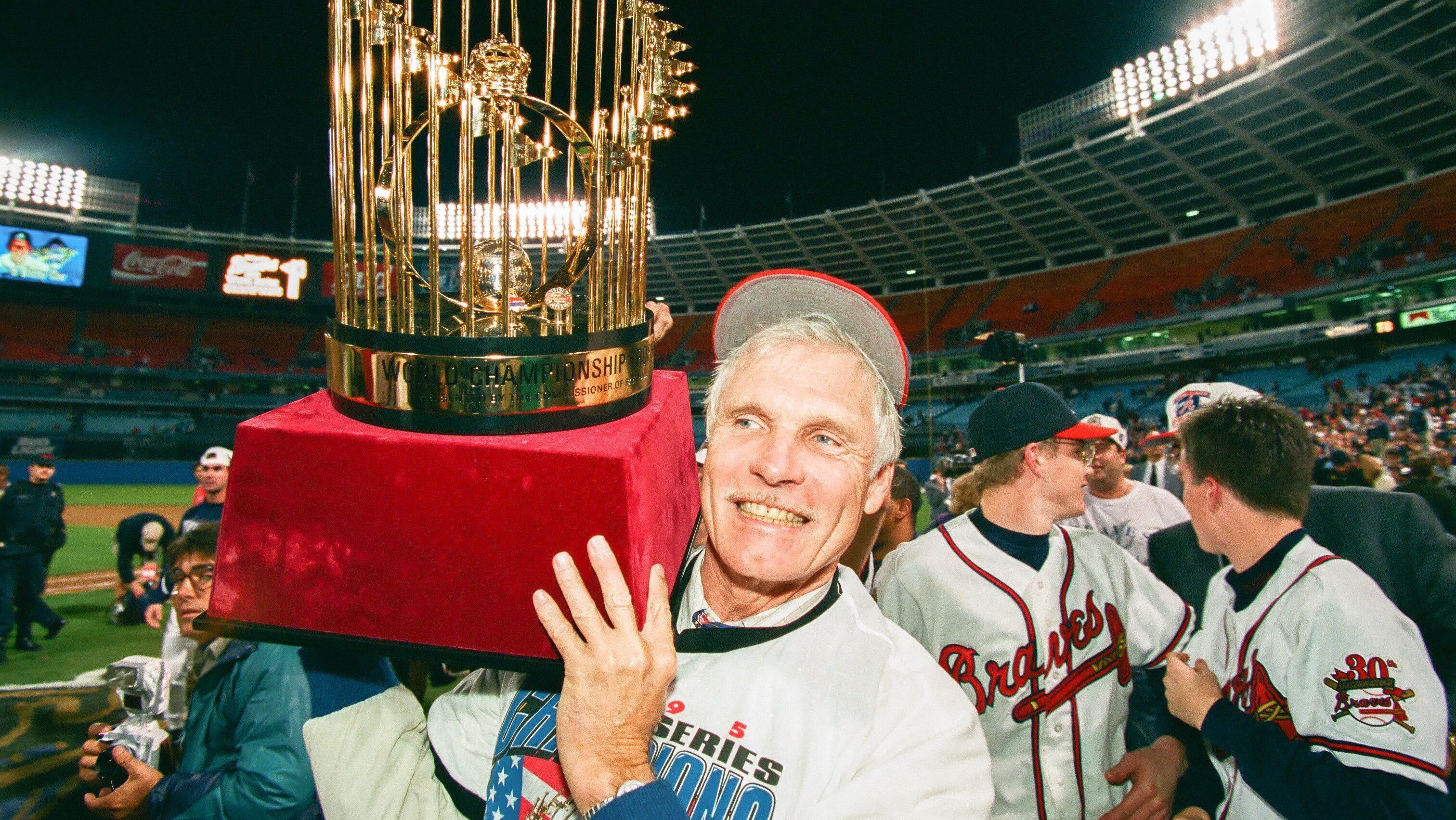 Sob o comando de Ted Turner, Atlanta Braves venceu o World Series da MLB em 1995 • Foto: Sporting News via Getty Images