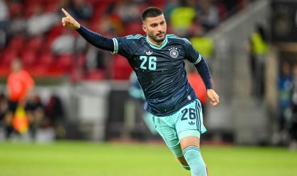 Denis Undav, destaque da Alemanha na goleada sobre a Finlândia